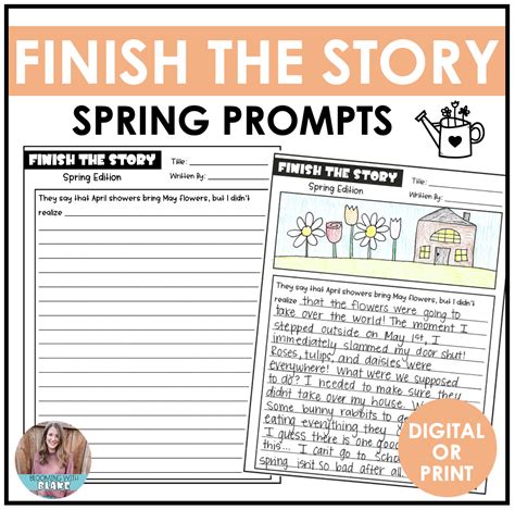 Spring Creative Writing Story Starter Prompts Finish The Story Made