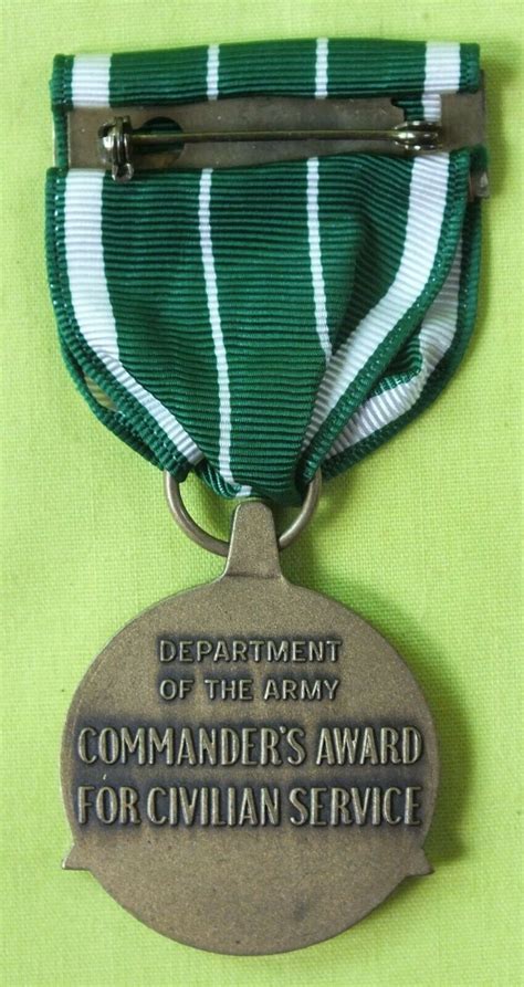 Department Of The Army Commanderss Award For Civilian Etsy