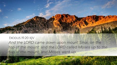 Exodus 1920 Kjv Desktop Wallpaper And The Lord Came Down Upon Mount