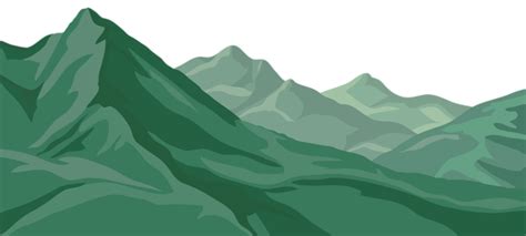 Cartoon Mountain Mountain Clipart Image Transparent Plant Vector