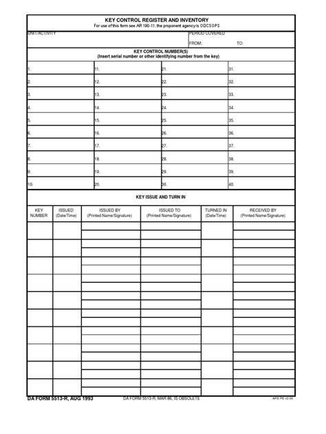 Da Form 5513 R Fillable Printable Forms Free Online Form Example Download