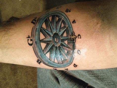 Mariners Compass With Circle Of Fifths Primary Concepts Tattoo Tattoos