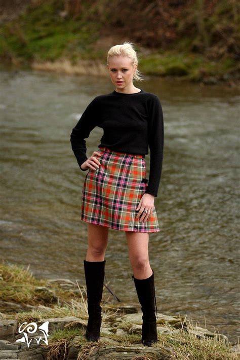 mini kilt mini skirts scottish women fashion