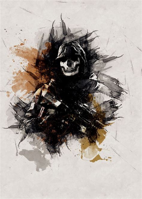 Call Of Duty Ghost Poster By Stylizing4you Displate Call Of Duty