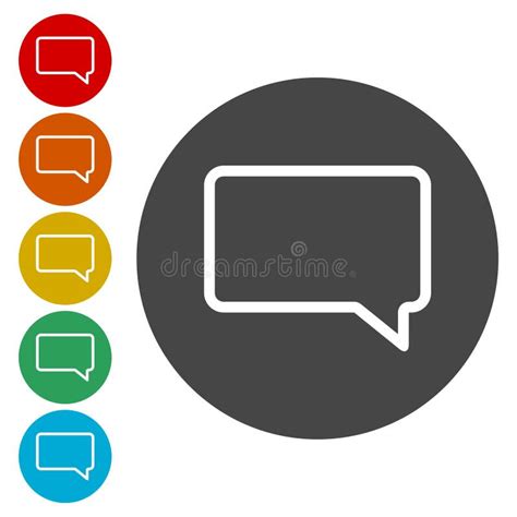 Instagram Comment Icon Vector Message Sign Post Symbol Stock Vector