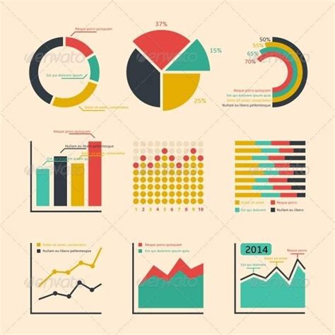 Infographic Graphs Charts Flat Infographic Graphing I