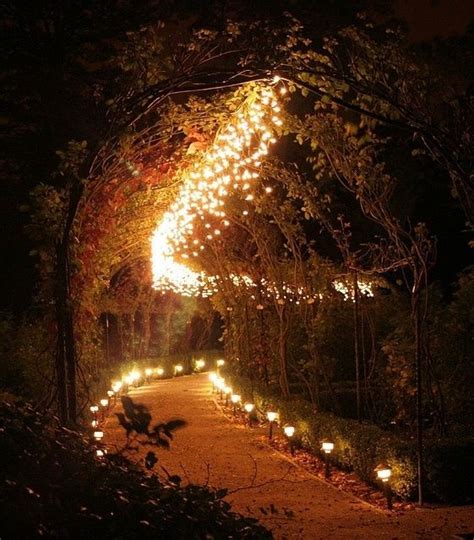 Fairy Forest Wedding Pretty Path With Fairy Lights And Arbor Forest