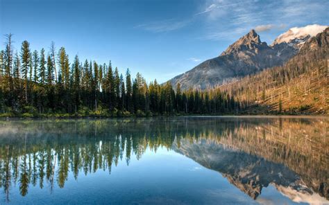 nature, Lake, Landscape, Reflection, Fog, Mountain, Ice ... Download, share or upload your own one!