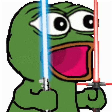 Excited Pepe Excited Pepe Sabers Discover Share Gifs Frog Memes