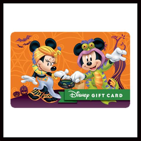 Disney gift cards are sold at disney stores, disney world and disneyland. Your WDW Store - Disney Collectible Gift Card - A Spooky ...