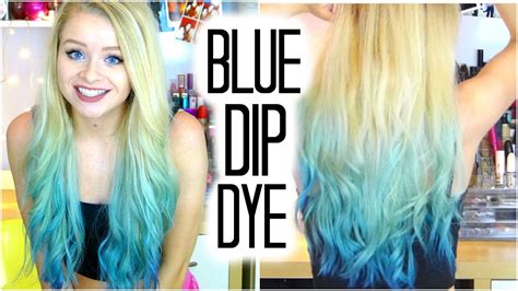 Searching for dip dyed hair at discounted prices? Turquoise/Blue Dip Dye! | sophdoesnails - YouTube
