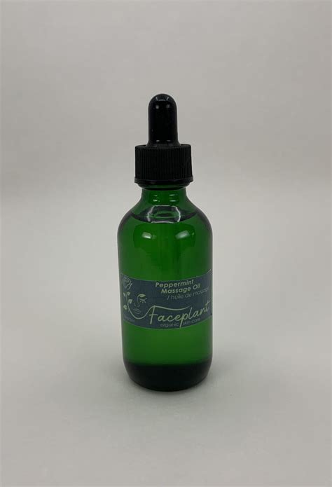 Peppermint Massage Oil Organic Skin Care Natural Beauty Health Products Blog