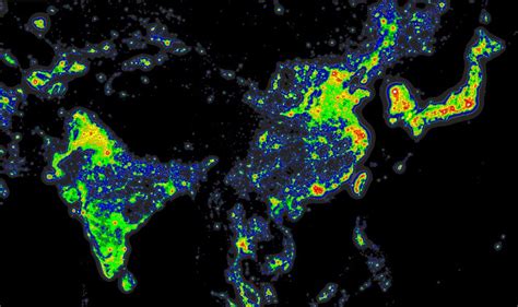 Fascinating Maps Show The Worlds Light Pollution Unofficial Networks