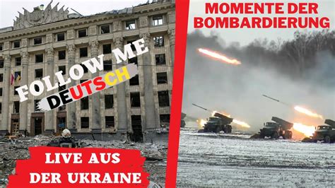 Momente Der Bombardierungvideos Von Konflikt Aus Kraków Panzer Auf
