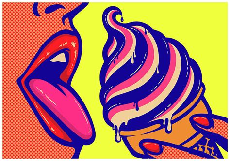Pop Art Comic Book Mouth Of Woman By Drante