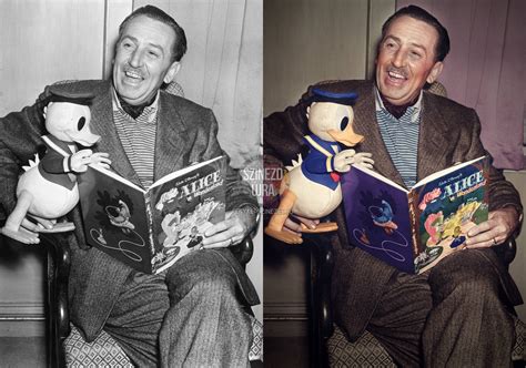 Walt Disney In 1951 Rcolorization