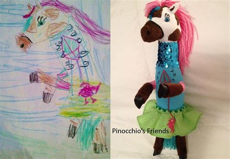 Childs Own Studio Custom Making Soft Toys With Children Drawing