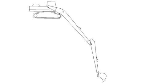 Excavator Cad Drawing