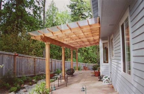 10 Slanted Pergola Attached To House