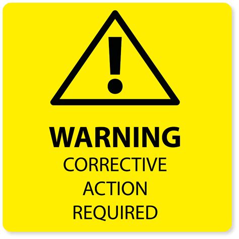 Corrective Action Label Pack Of 50 Fmc Fire