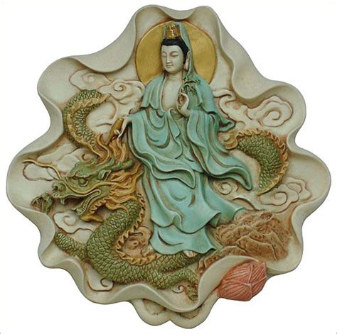 Kuan Yin And The Dragon Kuan Yin Is Often Shown Holding A Vase