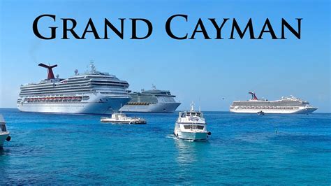 6 Cruise Ships In Grand Cayman On 2515 Youtube