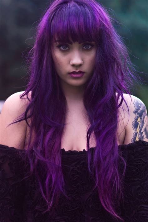 Purple Hair Long Purple Hair Hair Styles Long Hair Styles