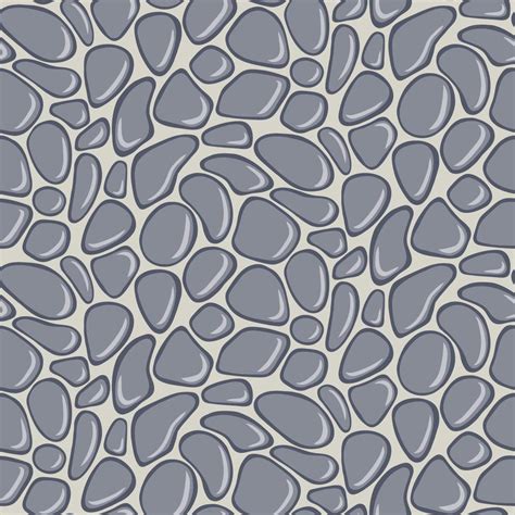 Seamless Pattern With Smooth Pebble Gray Seaside Pebble 8285550
