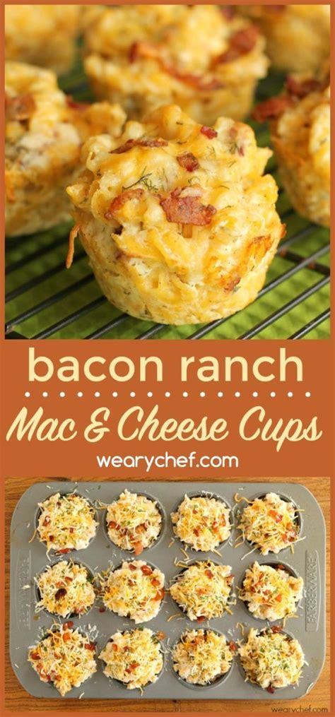 Ranch Bacon Mac And Cheese Cups Ide Resep Mudah Untuk Anda Recipes