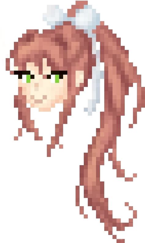 I Made A Little Pixel Monika On My Phone Justmonika
