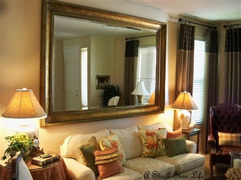 Vertical picture frame in living room. 20+ Framed Mirrors for Living Room | Mirror Ideas