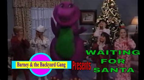 Barney Waiting For Santa Behind Scenes