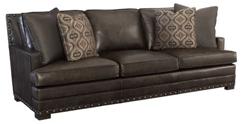 Bernhardt Upholstery Cantor Sofa In Leather 4067l