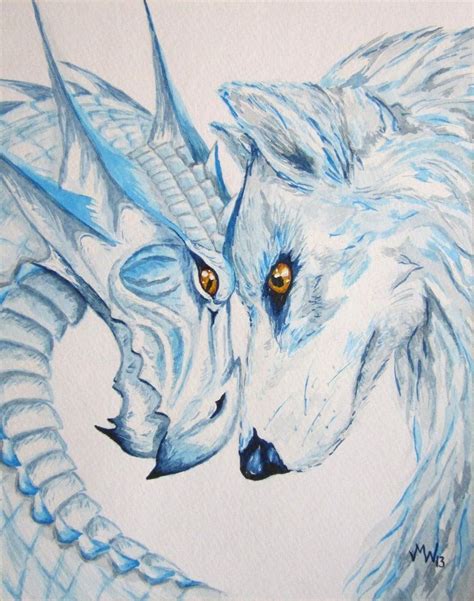 Dragón Y Lobo Dragon Wolf Dragon Drawing Dragon Art