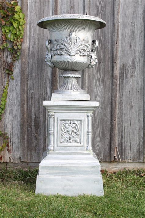 51 2 Piece Sparta Aluminum Urn Very Large Garden Pot Large Garden