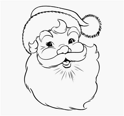 Have a holly jolly christmas with santa! Santa Claus Face With Big Beard Coloring Page Swifte - Drawing Of Santa Claus Face , Free ...