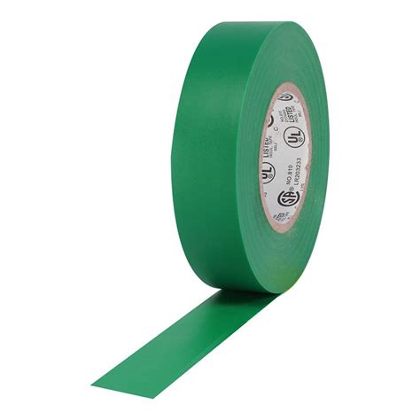 Green Electrical Tape 34 Inch X 66 Feet 10 Pack