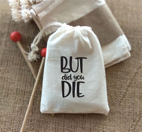 But Did You Die Hangover Kit Bags Bachelorette Party Etsy