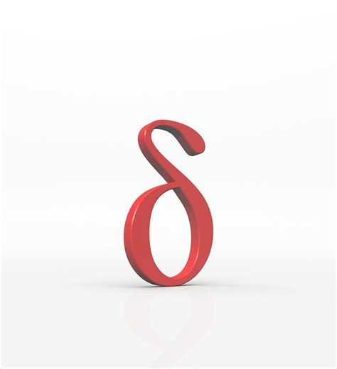 List of greek alphabet letters and greek symbols. Greek Letter Delta, Lower Case Photograph by David Parker