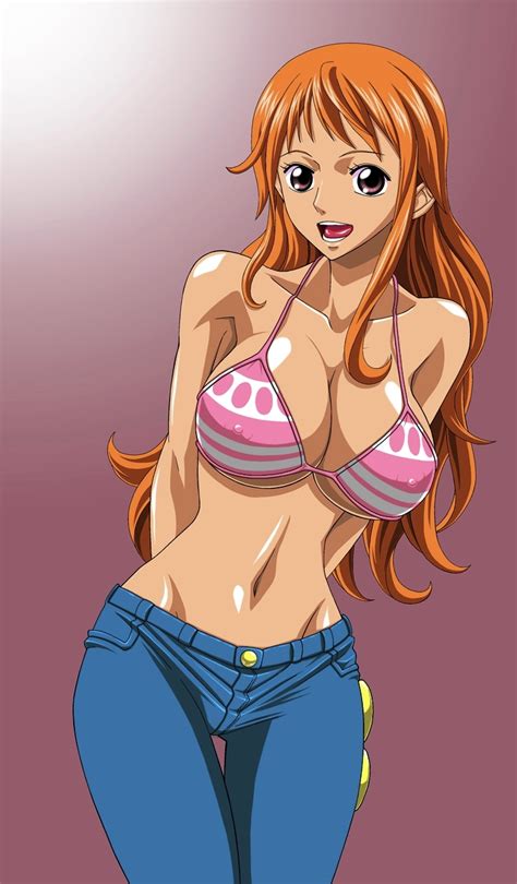 Lattina Oran Soda Mangaanime Can One Piece Sexy Girl Nami Boanico