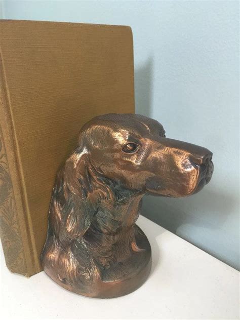 Vintage Dog Bookends Hound Hunting Dogs Bookshelf Display Etsy Dog