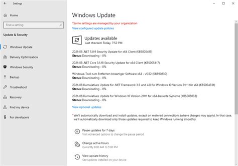 Microsoft Windows Security Updates August 2021 Overview Ghacks Tech News