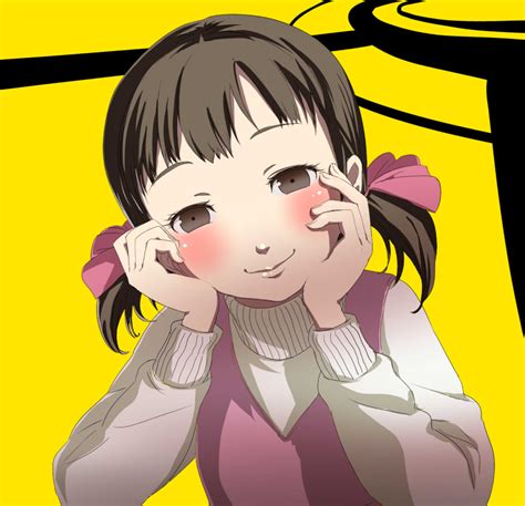 Ma 2ql Doujima Nanako Atlus Persona Persona 4 Bad Id Bad Pixiv Id 1girl Blush Brown