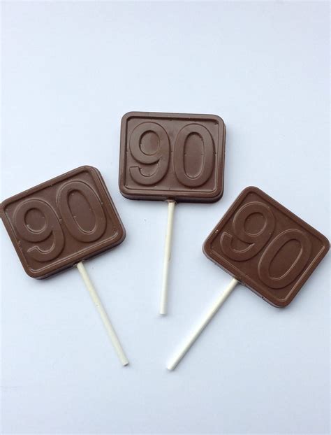 12 90th Birthday Chocolate Pops By Ellessweets On Etsy Chocolate Pops