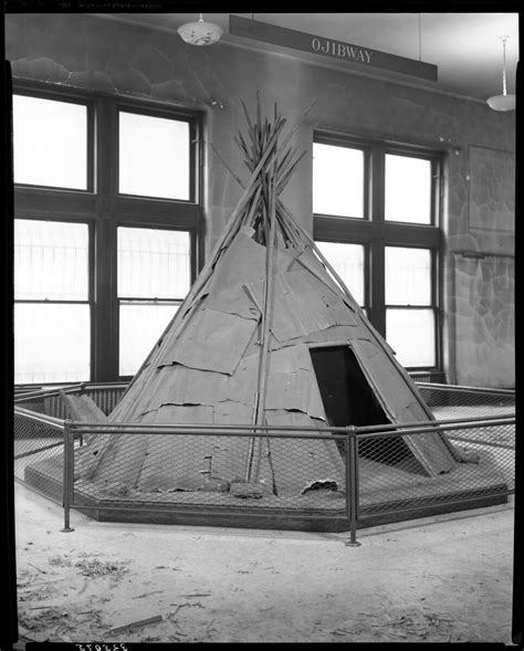 Digital Collections Amnh Ojibwa Bark Tipi Exhibit