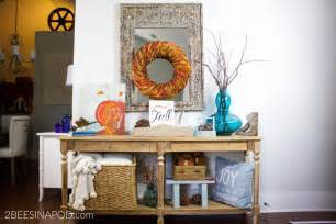 Fall Entryway Decor Cottage Style 2 Bees In A Pod