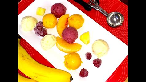 Creamy Sorbets Assorted Video Recipe Pina Colada Berry Banana