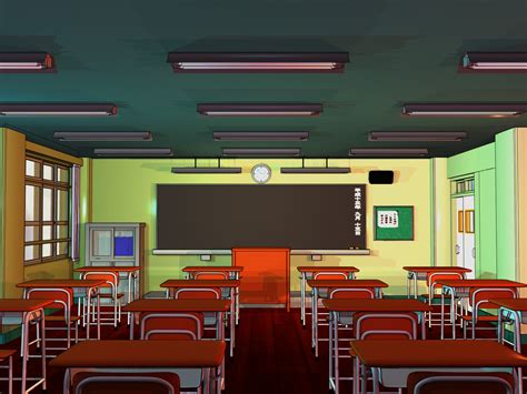 Free for commercial use high quality images Anime Background - Classroom by FireSnake666 on DeviantArt