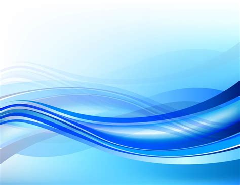 Abstract Blue Background With Waves Vector Download
