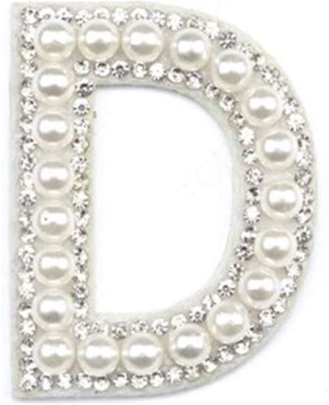 Strass Applicatie Alfabet Letter 45 Cm Hoog A Tm Z Letter D